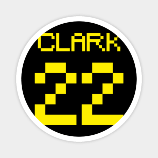 Caitlin Clark Yellow Jersey Number 22 Magnet